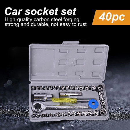 40 pcs (বক্সসহ) Combination Socket Wrench