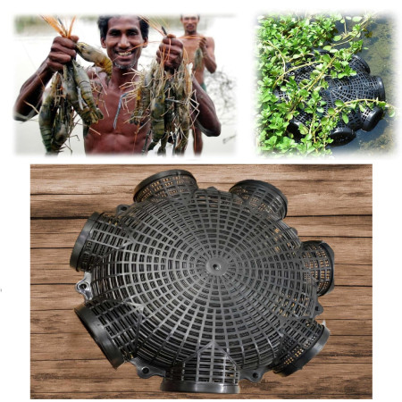 10 পিস - 7 Hole Outdoor Fishing Cage Basket