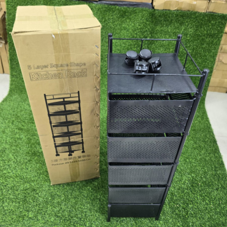 5 Layer Square Shape  Kitchen Rack
