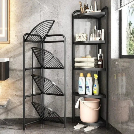 4 layer foldable  corner shelves