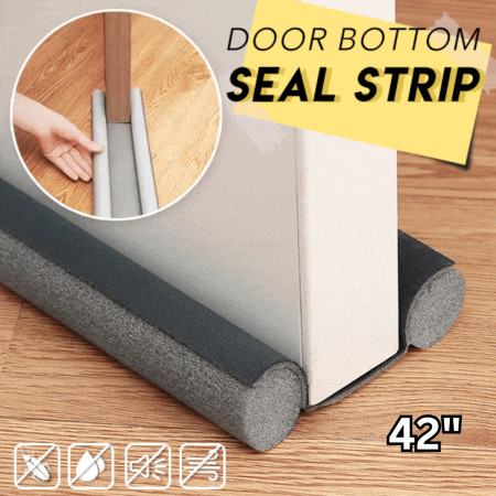 (42 Inc) 2 pc Flexible Door Bottom Sealing Strip Foam