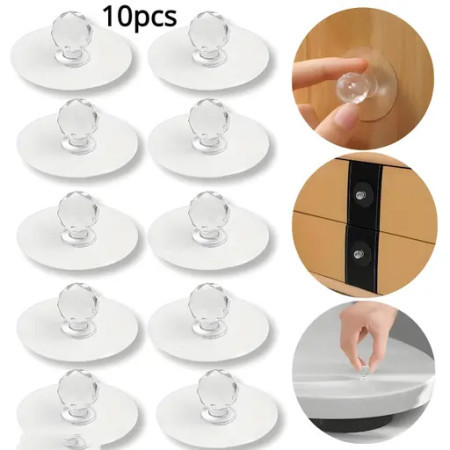 (10 Pcs) Diamond Hook Adhesive Knob